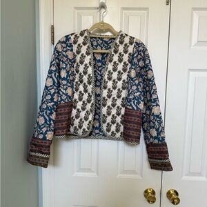 Anthropologie Multicolor Patterned Blazer